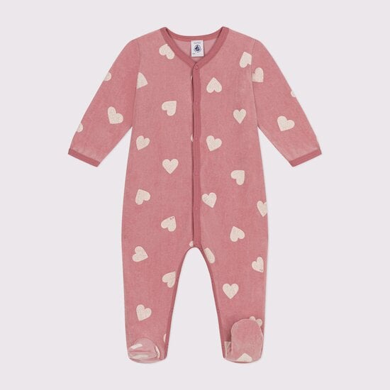 Pyjama en velours imprimé Rosewood  de Petit Bateau