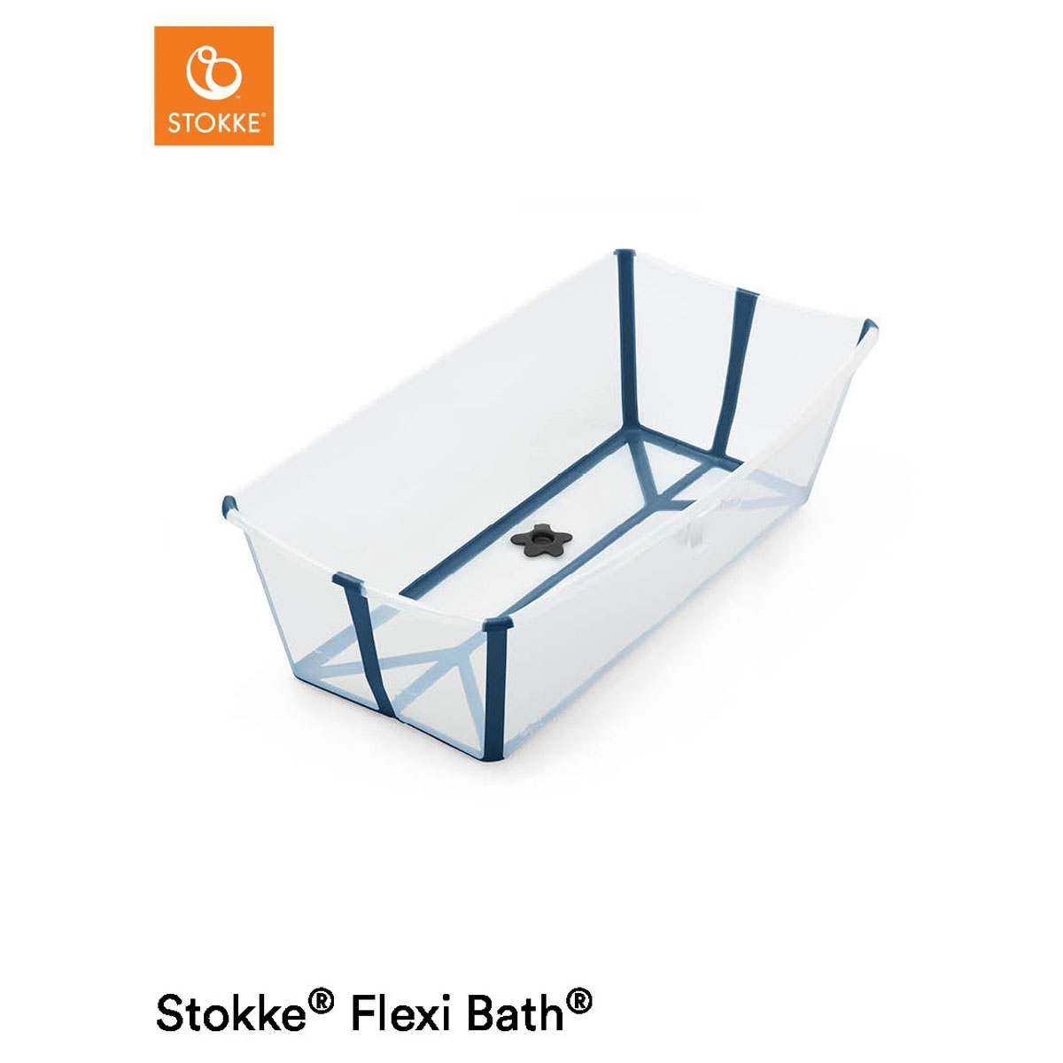Baignoire Flexi Bath™ XL Transparent Bleu de Stokke®, Baignoires Pliables :  Aubert