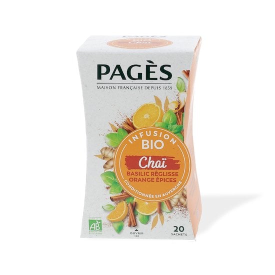 Infusion bio Chaï réglisse orange Orange  de PAGÈS