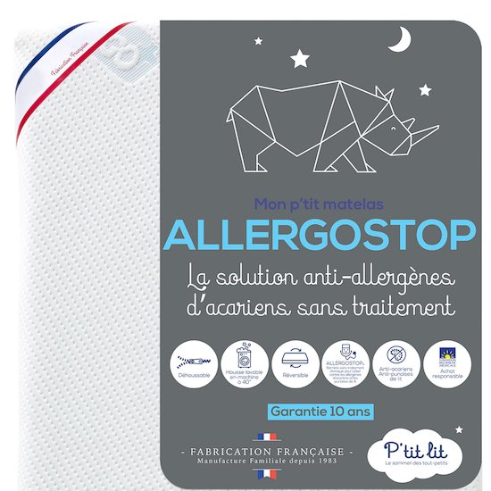 Matelas Allergo Stop Blanc 60 x 120 cm de P'tit lit