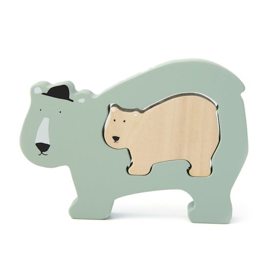 Puzzle bébé en bois Mr. Polar Bear  de Trixie