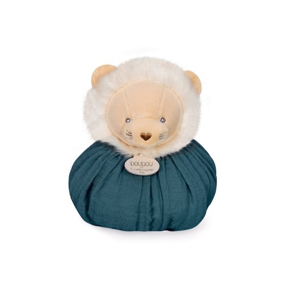 DOUDOU PELUCHE LION BLANC AVEC SON BEBE UNICEF DOUDOU & COMPAGNIE