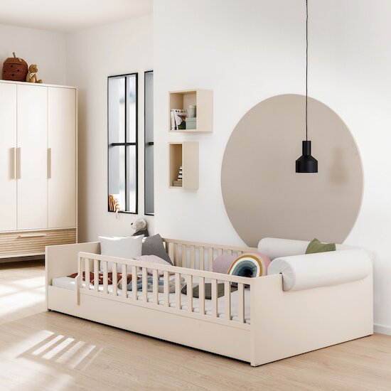 Lit junior transformable Little Flo Beige  de Paidi Lit junior transformable Little Flo Beige  de Paidi