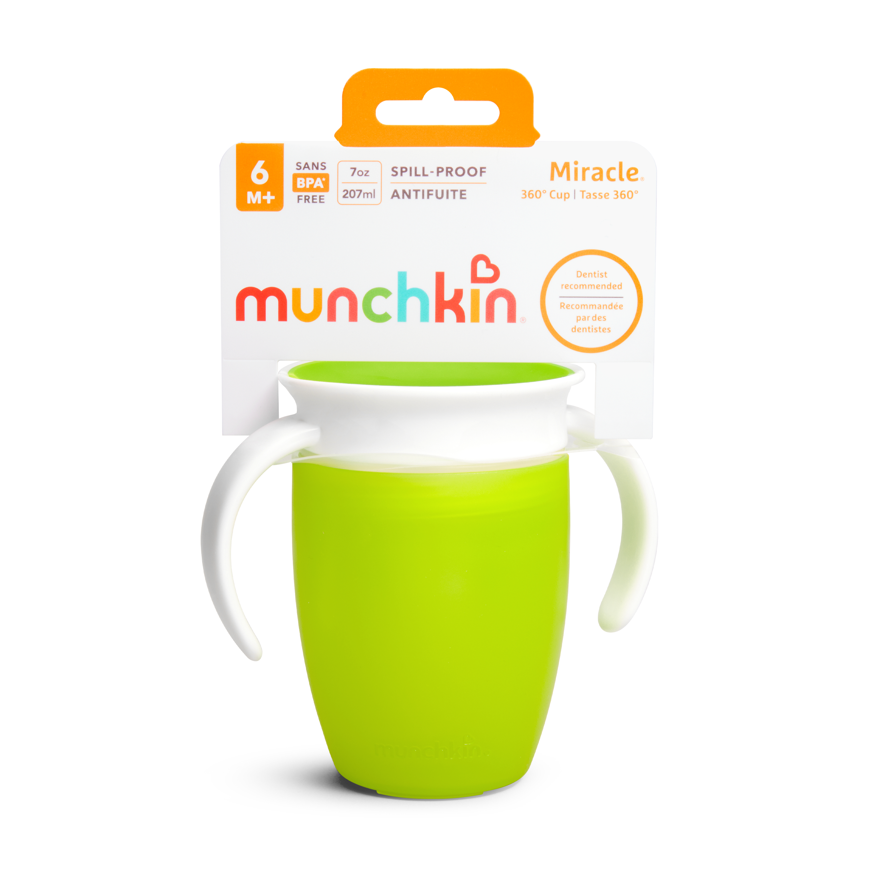 Tasse Miracle® 6 mois et + - 207 ml Vert de Munchkin, Tasses & verres :  Aubert
