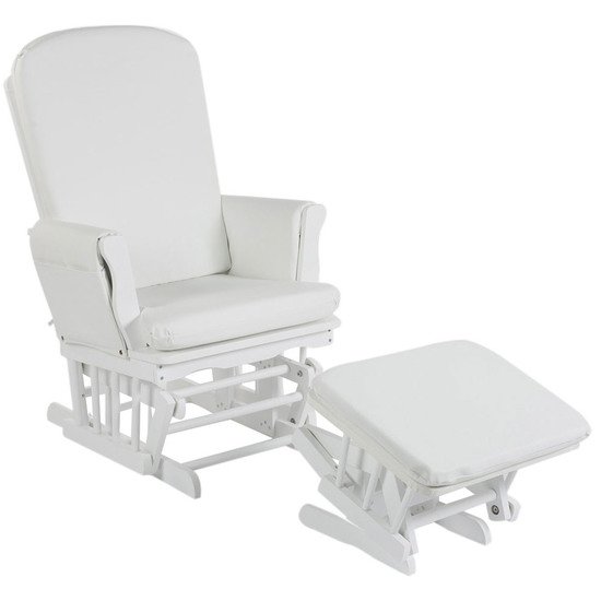 Fauteuil allaitement simili cuir Blanc  de Quax