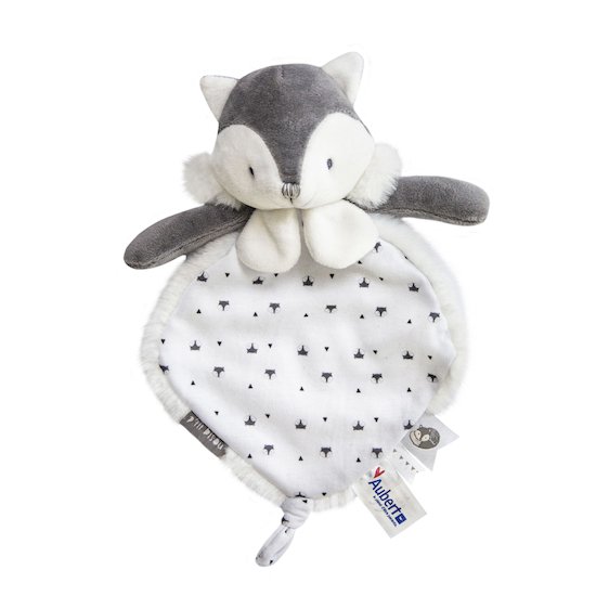 Little Fox doudou Gris  de P'tit Bisou Trousseau