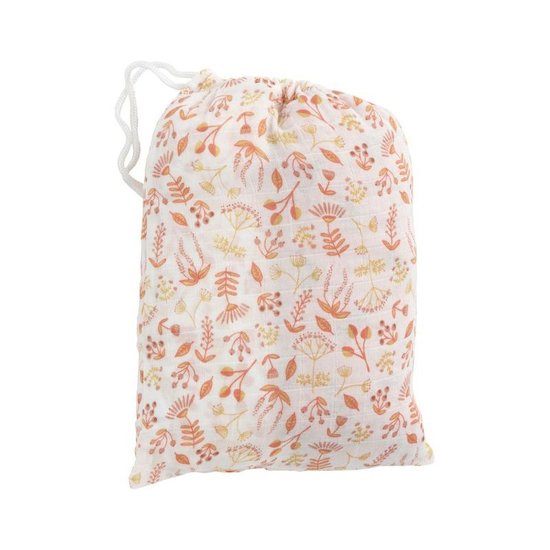 Esmée Lot de 2 draps-housse Bio Motif Floral  de Sauthon Baby Déco