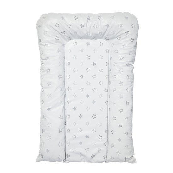 Matelas à langer flocons Etoiles gris clair de Babycalin, Babycalin : Aubert