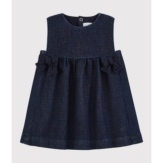 Robe sans manches Jean 6 mois de Petit Bateau