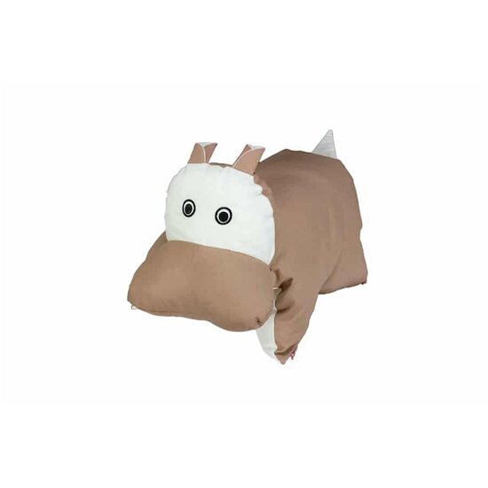 Peluche transformable Mama Hippopotame Beige  de Kuli-Muli