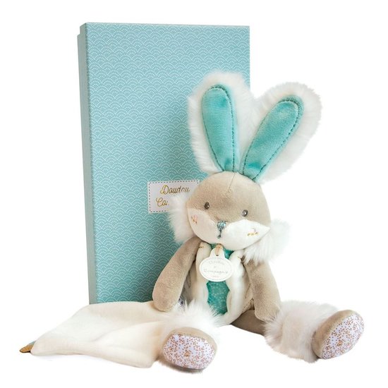 Lapin de sucre Pantin avec doudou Amande  de Doudou et Compagnie