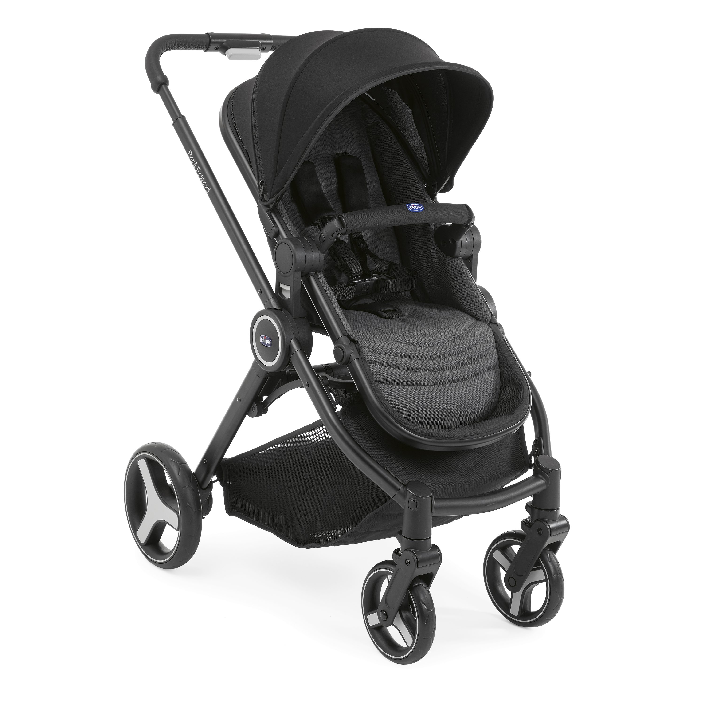 Poussette Trio Best Friend Plus Comfort Pirate Black de Chicco, Poussettes  citadines : Aubert