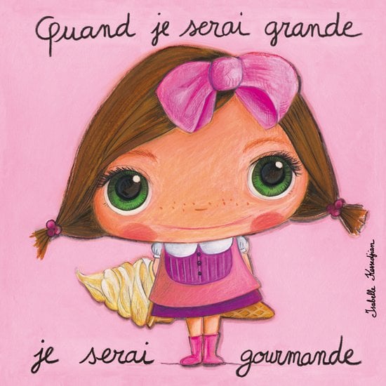 Tableau Gourmande 15 x 15 cm de Label Tour