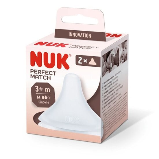 Lot de 2 tétines Perfect Match  M de Nuk Lot de 2 tétines Perfect Match  M de Nuk