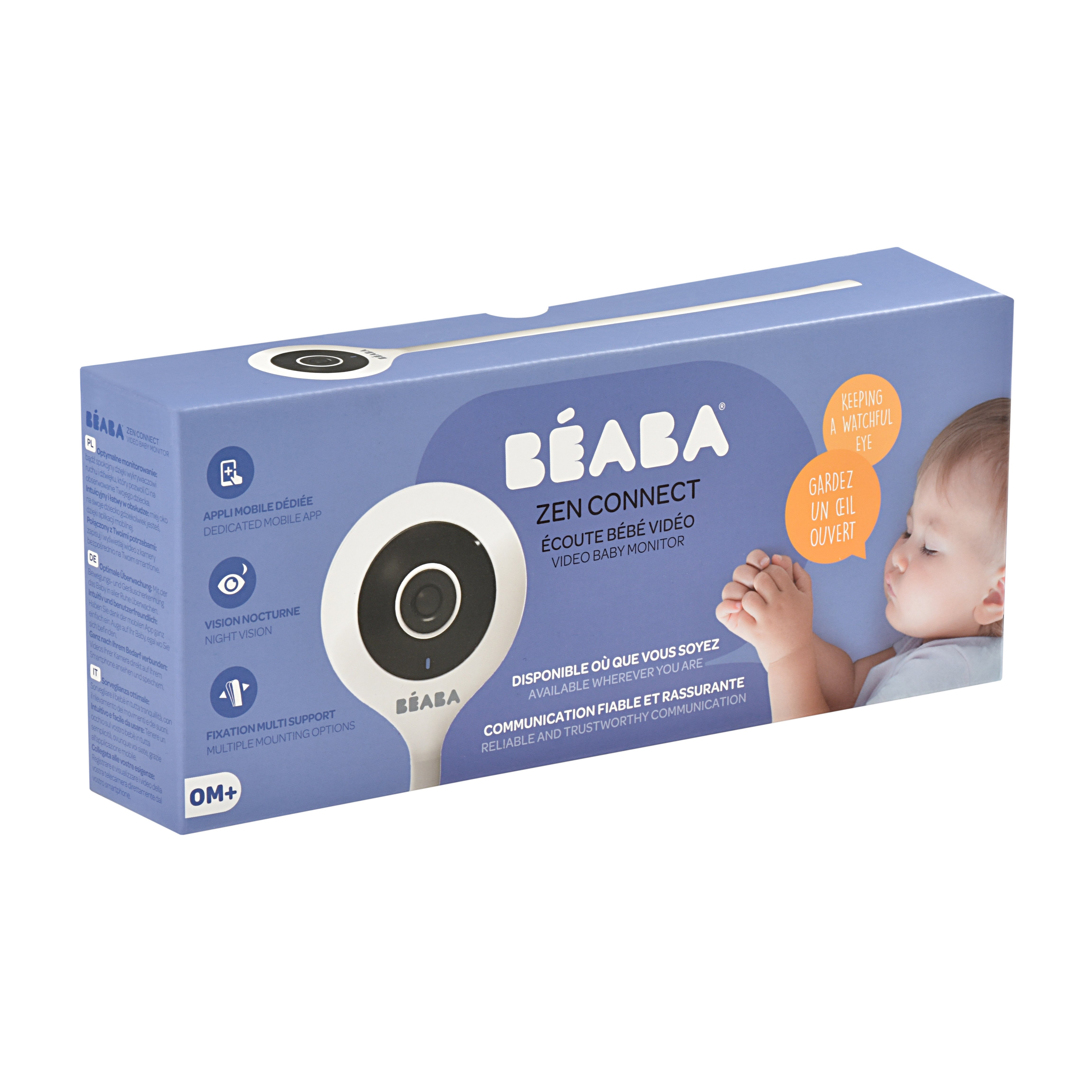 BÉABA, Ecoute Bébé Vidéo/Babyphone ZEN Connect, Caméra Full HD 1090p,  Talkie-Walkie, Longue Portée, Connexion Mobile et Wifi sur marjanemall aux  meilleurs prix au Maroc