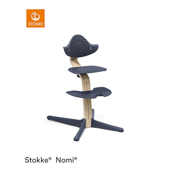 Chaise Nomi® Naturel Bleu marine  de Stokke®