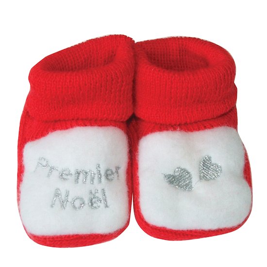 Chaussons de Noël Rouge Taille unique de Trois Kilos Sept Chaussons de Noël Rouge Taille unique de Trois Kilos Sept