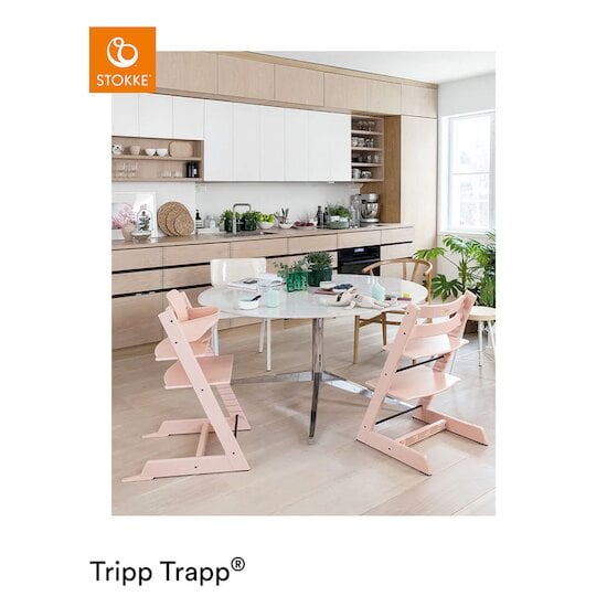 Chaise haute Tripp Trapp® Rose poudré  de Stokke® Chaise haute Tripp Trapp® Rose poudré  de Stokke®