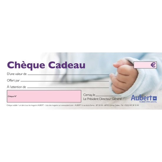 Chèque cadeau   de Aubert