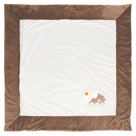 Mia & Basile Tapis de Parc Marron/blanc  de Nattou