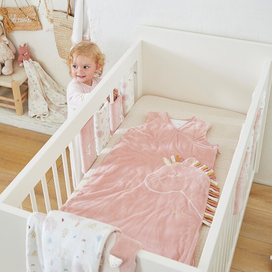 Lina & Joy Gigoteuse Veloudoux  Rose 6-36 mois de Noukies Lina & Joy Gigoteuse Veloudoux  Rose 6-36 mois de Noukies