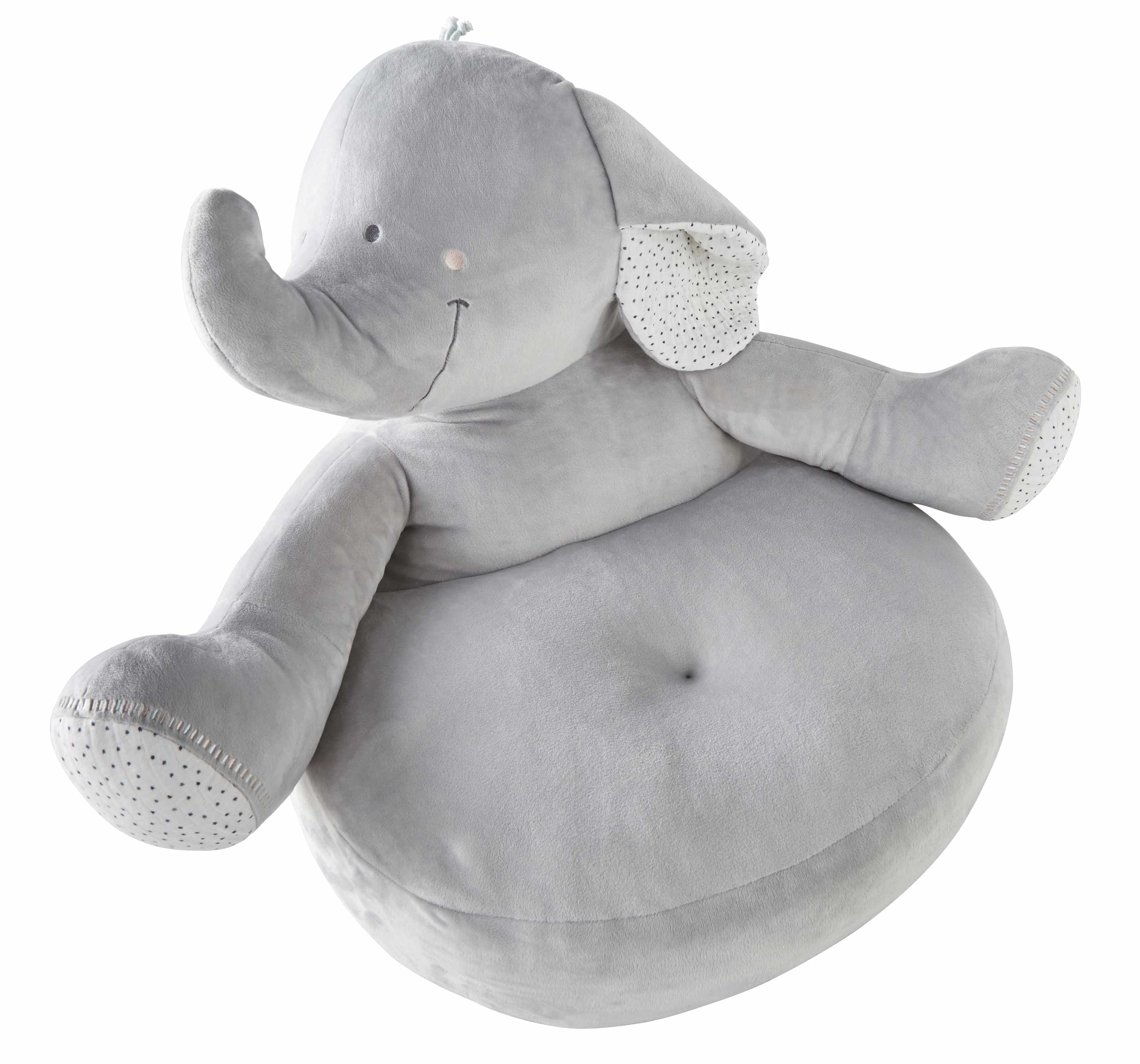 Sofa éléphant Anna Gris de Noukies, Fauteuils et poufs Aubert