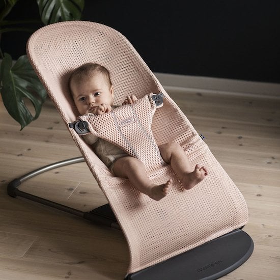 Transat Bliss Mesh Rose nacré  de BabyBjörn Transat Bliss Mesh Rose nacré  de BabyBjörn