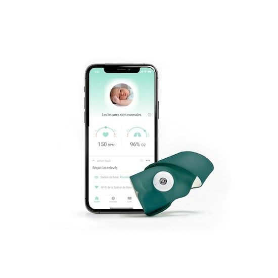 Smart Sock 3 Vert Ocean  de Owlet