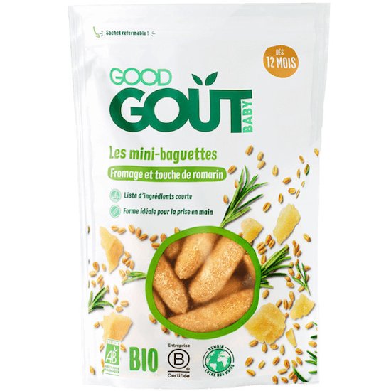 Mini baguettes romarin fromage  70 g de Good Goût