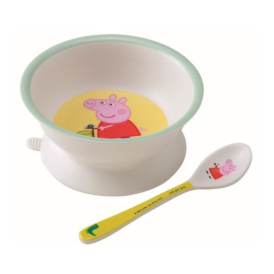 Bol ventouse + cuillère Peppa Pig  de Oball