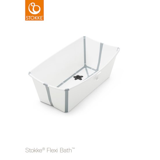 Baignoire Flexi Bath™ bouchon thermique Blanc  de Stokke®