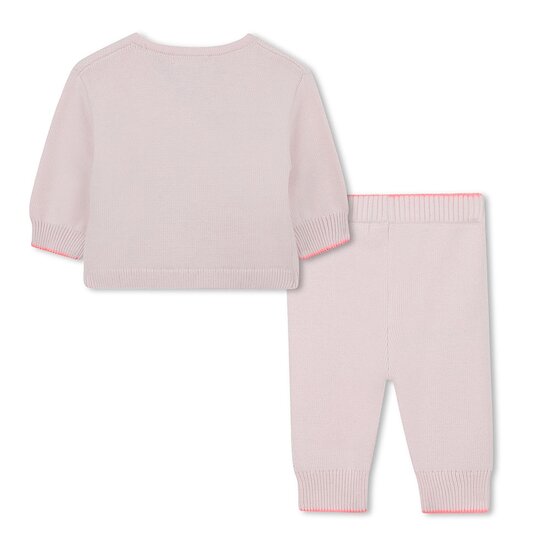 Ensemble cardigan cache-cœur + legging Rose  de Billieblush Ensemble cardigan cache-cœur + legging Rose  de Billieblush