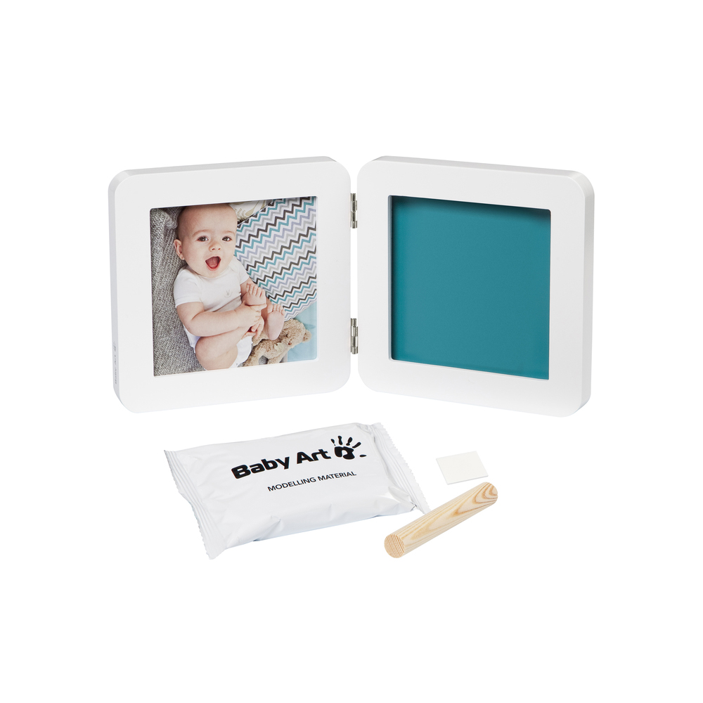 My Baby Touch Cadre 2 Volets Blanc De Baby Art Cadres Photos Aubert