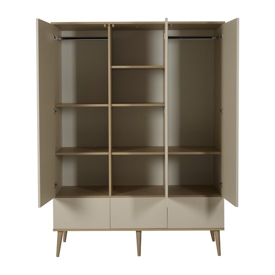 Flow armoire 3 portes Argile & Oak  de Quax Flow armoire 3 portes Argile & Oak  de Quax