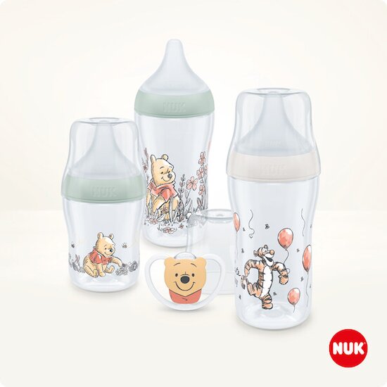 Coffret Naissance Perfect Match Biberons + Sucette Winnie l'Ourson  de Nuk