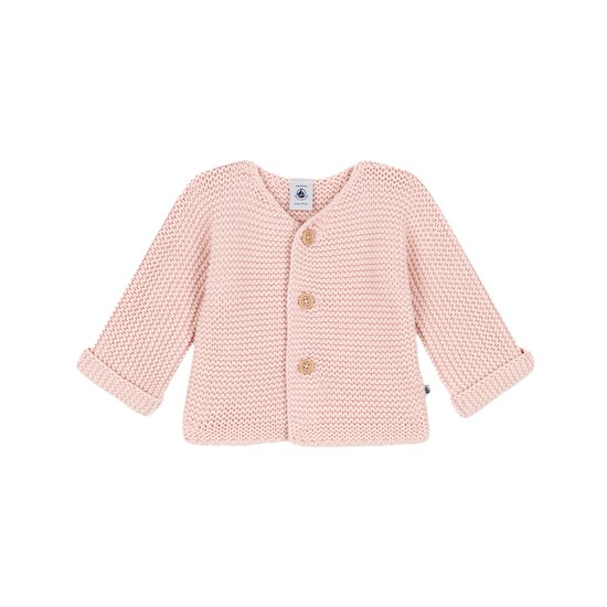 Cardigan en tricot point mousse bébé Saline  de Petit Bateau