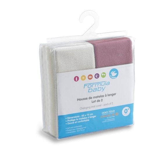 Lot de 2 Housses de Matelas à Langer Universelles pour Bébé, 75x85 cm -  Draps Élastique en Tissue Éponge de Bambou Imperméable[20] - Cdiscount  Puériculture & Eveil bébé