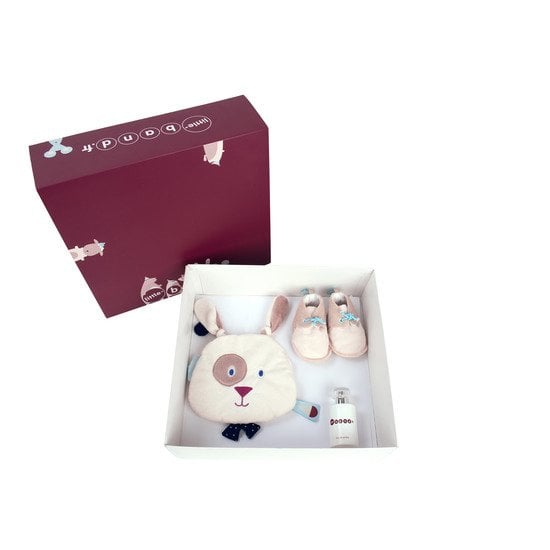 Balloon Company coffret doudou + chausson Beige  de Little Band