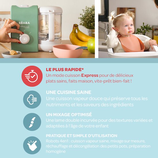 Utiliser un babycook pour la préparation des aliments d'un bébé - Conseils  santé