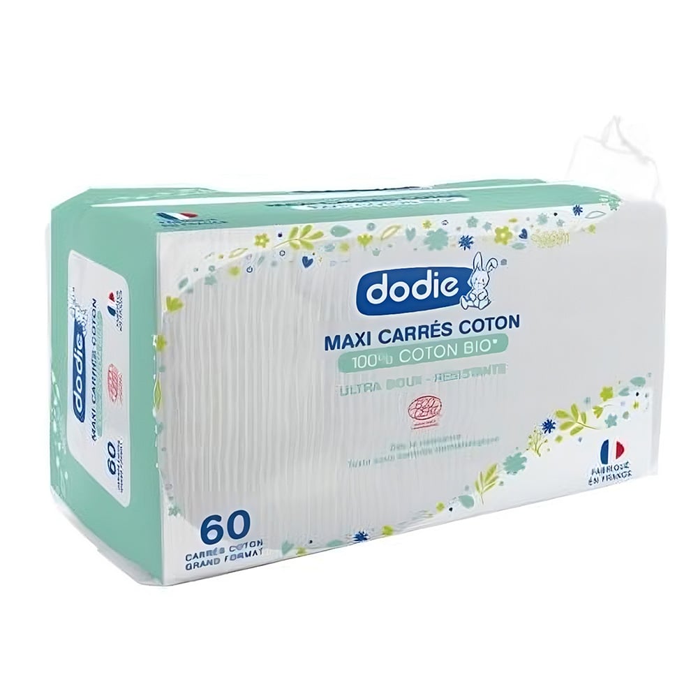 Les Maxi-Carrés en coton biologique et fabriqués en France