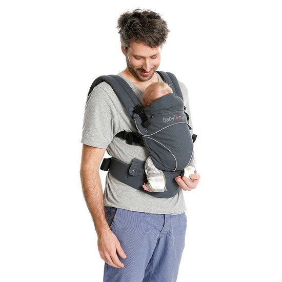 Porte Bebe Ergonomique Evolutif Flexia Dark Grey De Babylonia Porte Bebe Ventral Aubert
