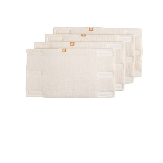 Protections de barreaux de lit de bébé en gaze de coton Léopard Beige  de Sauthon Baby Déco Protections de barreaux de lit de bébé en gaze de coton Léopard Beige  de Sauthon Baby Déco