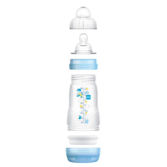 Biberon Easy Start anti-colique Débit 2 Océan 260 ml de Mam Biberon Easy Start anti-colique Débit 2 Océan 260 ml de Mam