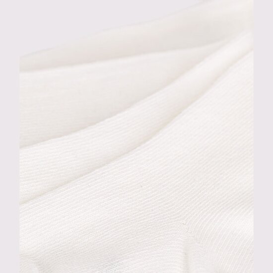 Collant uni en jersey de coton Marshmallow  de Petit Bateau