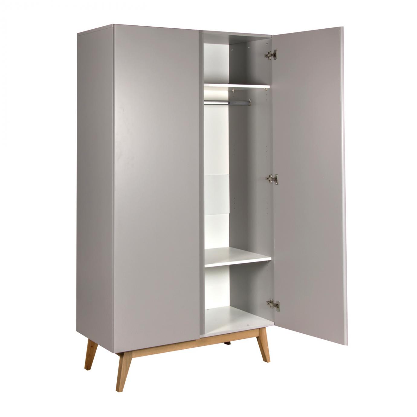 Trendy armoire 2 portes Griffin Grey de Quax, Armoires 2 portes Aubert
