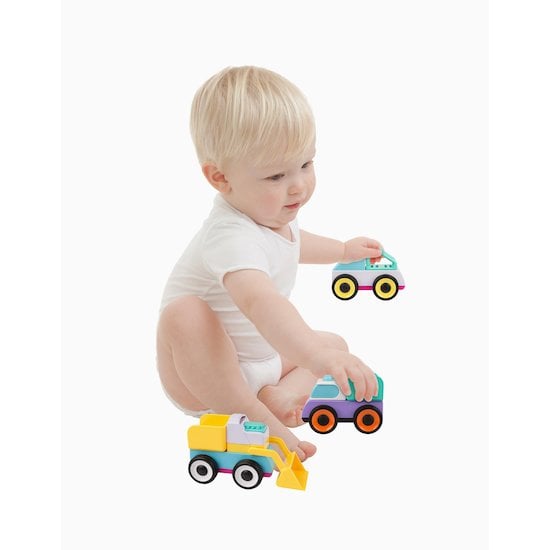 Trio de petites voitures modulables   de Playgro