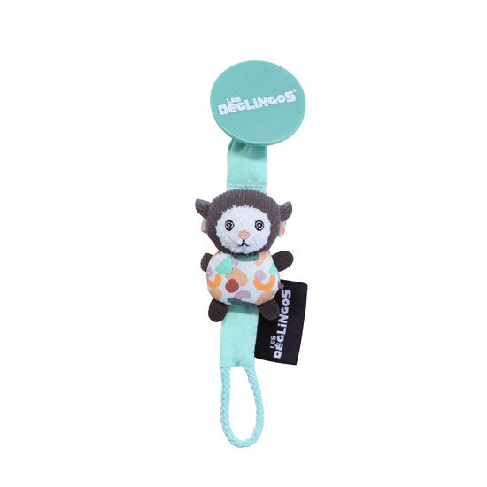 Kézakos le ouistiti Attache-tétine Turquoise  de Les Déglingos