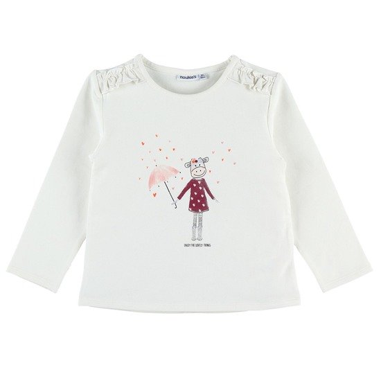 T-shirt Lola manches longues Ecru  de Noukies