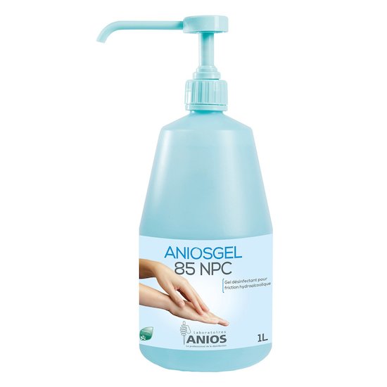 Gel hydroalcoolique flacon pompe 1L Bleu  de Anios