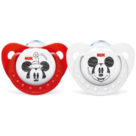 2 sucettes taille 2 Mickey fille   de Nuk